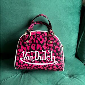Von Dutch Animal Print Satchel